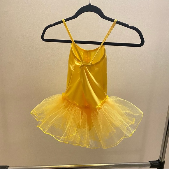Kids yellow leotard with tutu - Picture 2 of 2
